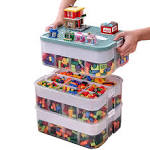 Plastic Storage Organizer for Lego Box Kids Child Toy Stackable Containers with 