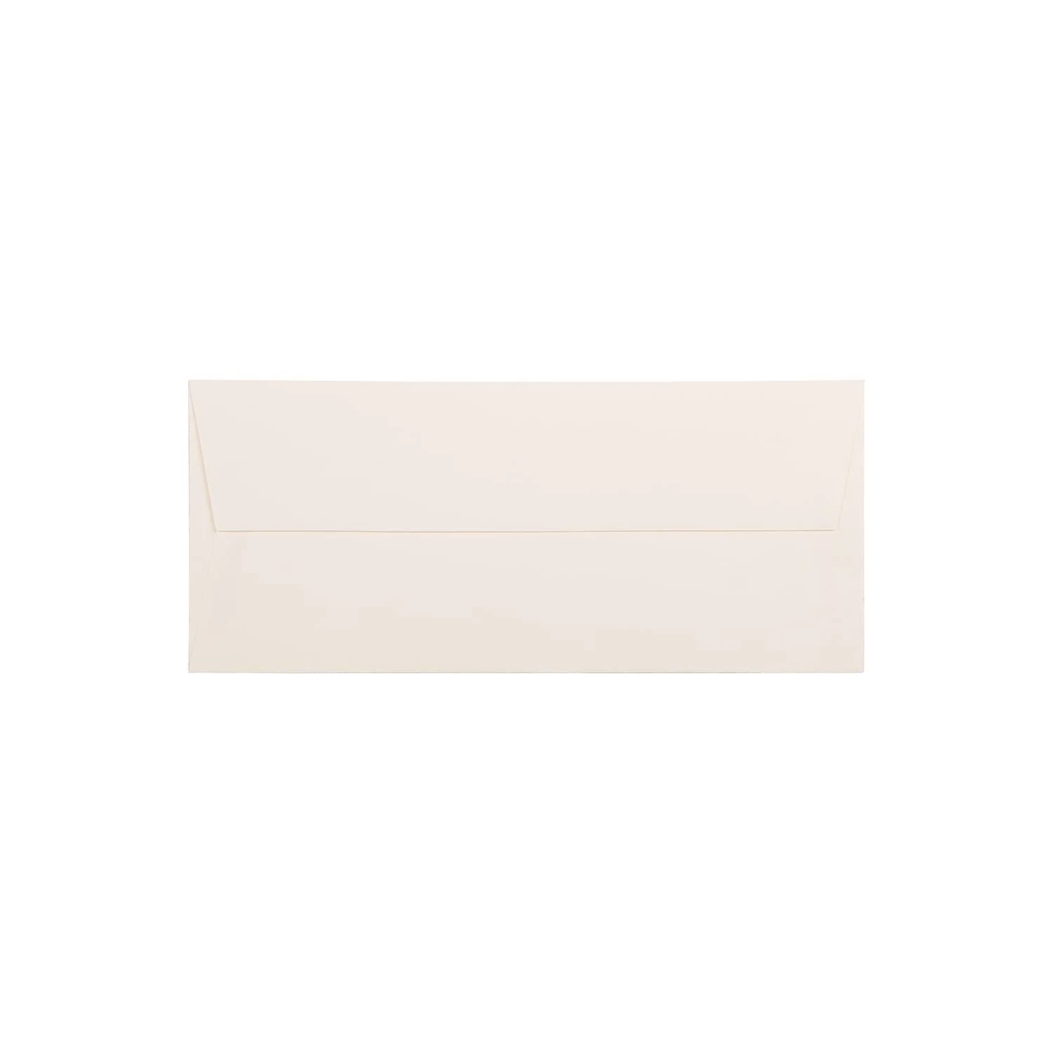 JAM Paper Strathmore Open End #10 Business Envelope, 4 1/8" x 9 1/2", Natural White Wove, 50/Pack (34992I)