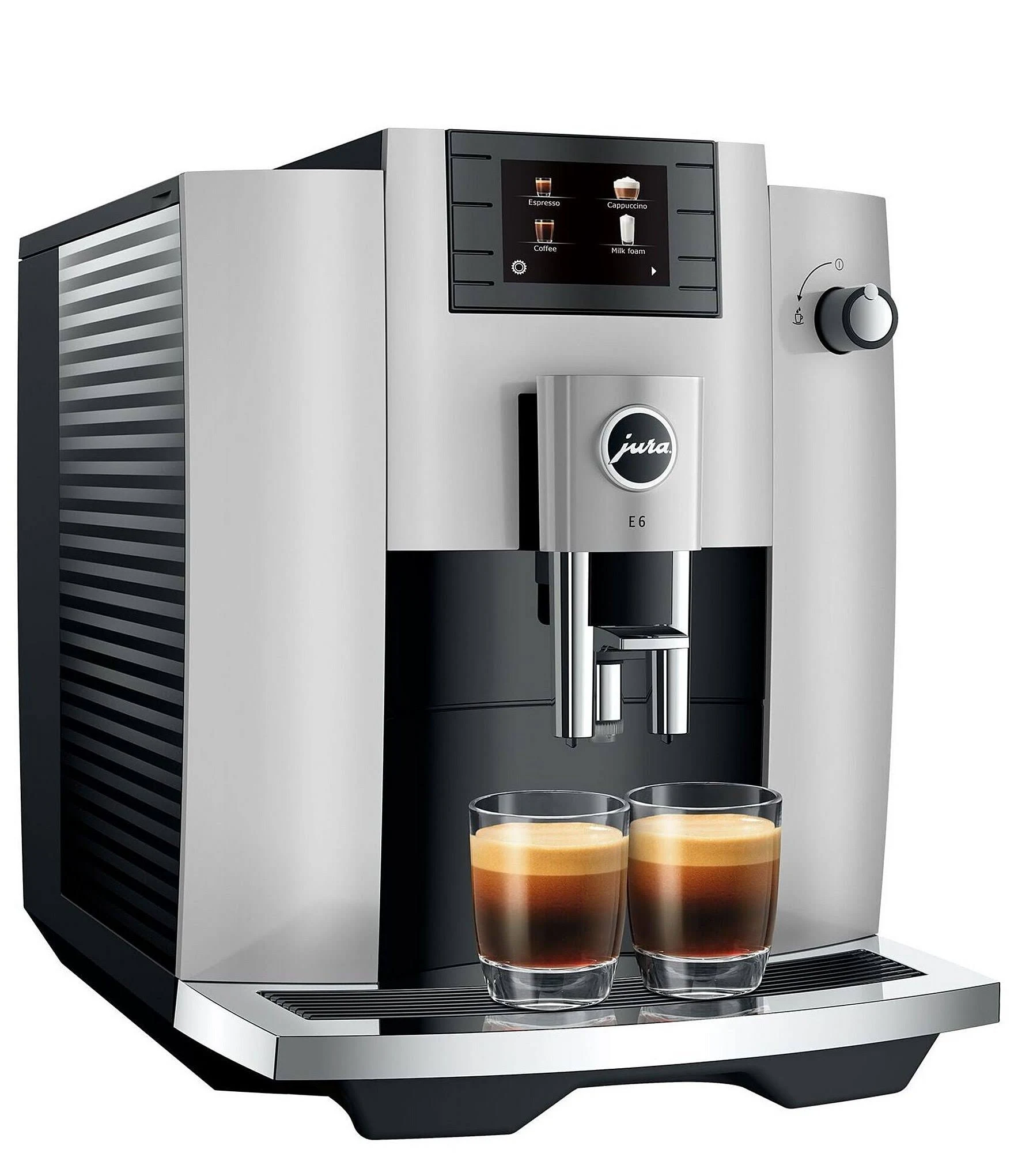 Jura E6 Automatic Coffee Machine - Platinum