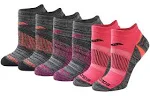 Saucony Women's RunDry Performance Selective Cushion Socks, Available in S-L (6, 12 Pairs )