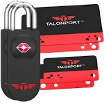 Keyless TSA Approved Luggage Lock with Lifetime Card Keys and No Combo to Forget (2 Pack)