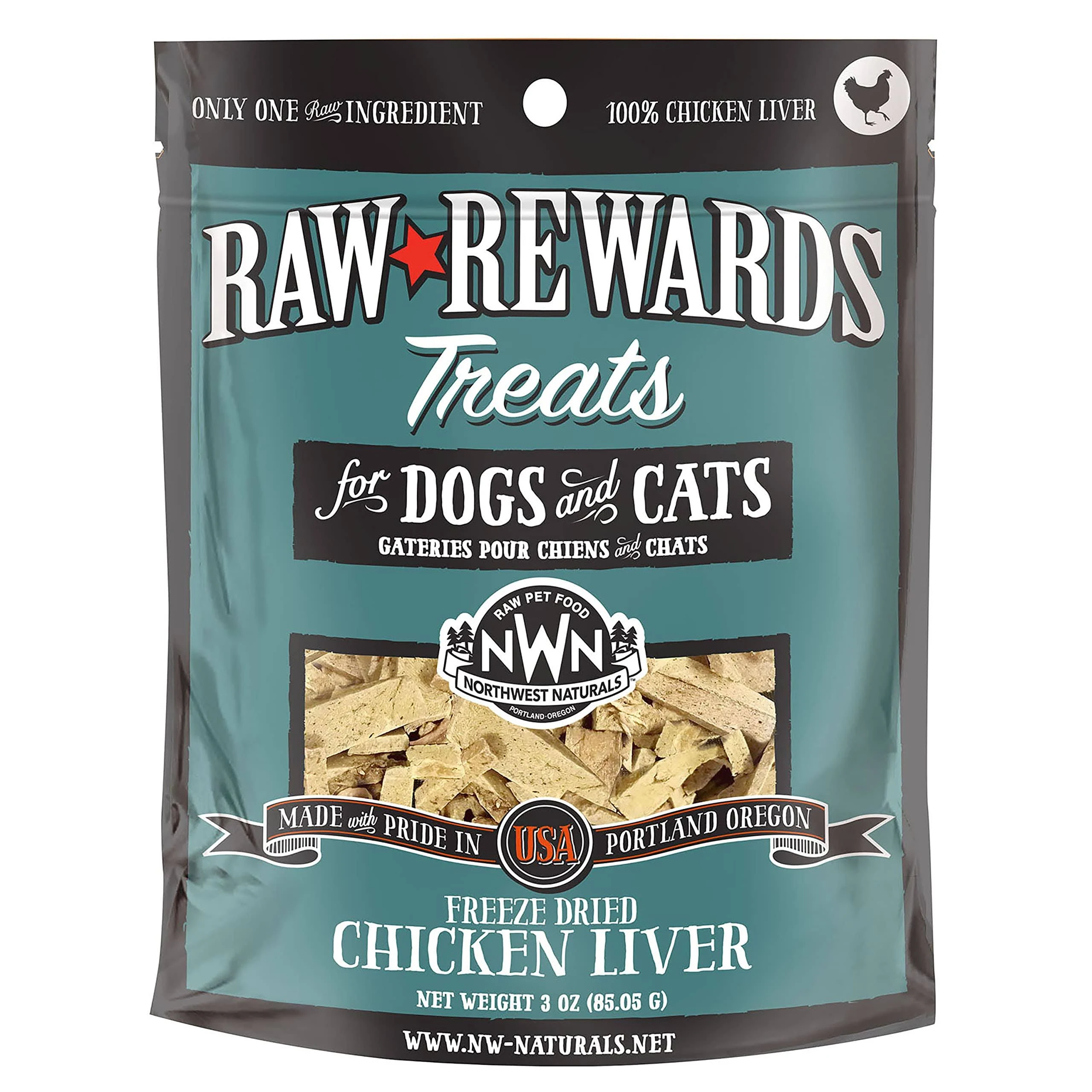 Northwest Naturals Raw Rewards Freeze Dried Treats Chicken