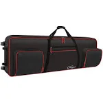 88 Key Keyboard Case with Wheels (Interior: 57.2x18.2x6.8) Padded Rolling