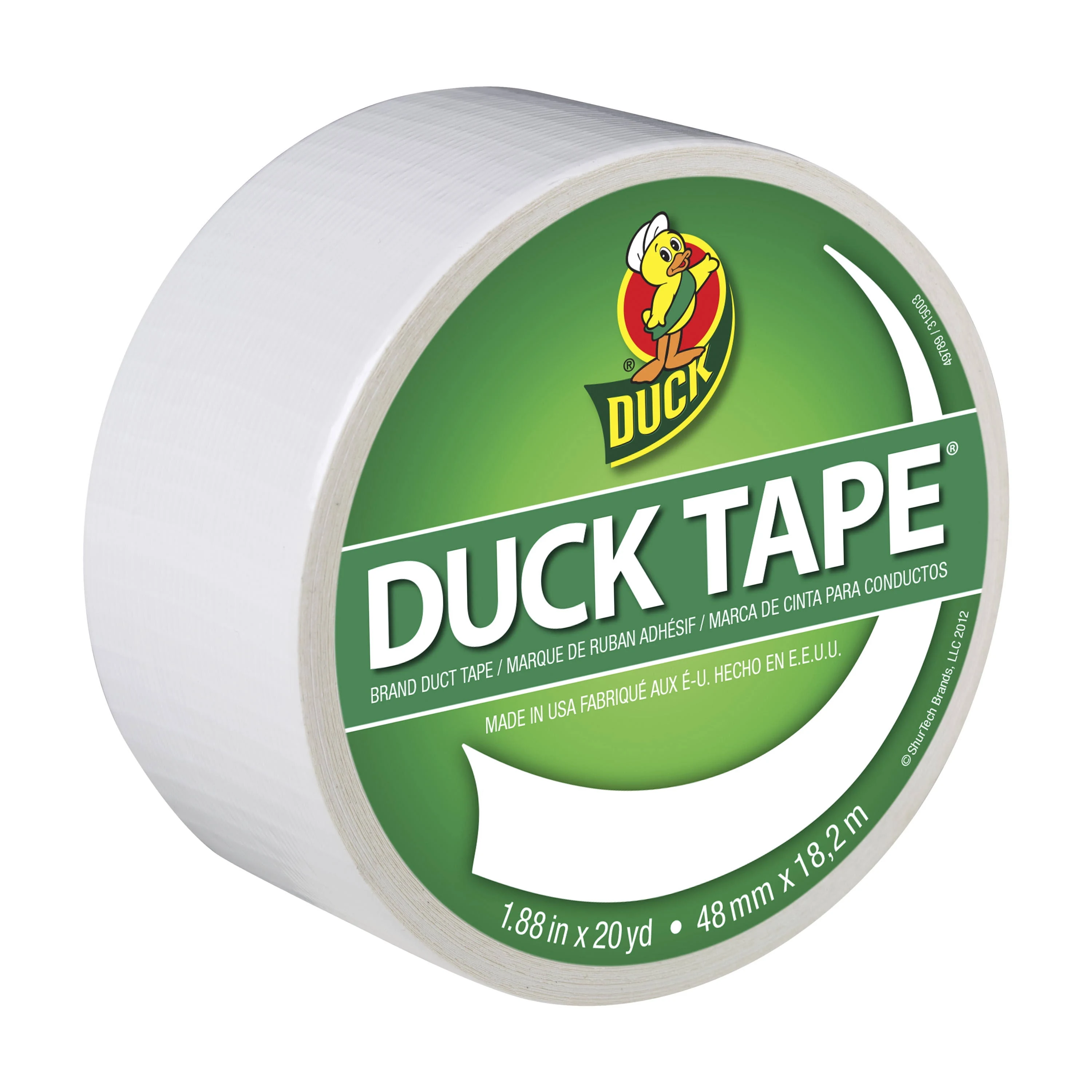 Duck 1265015RL Duck Tape, White