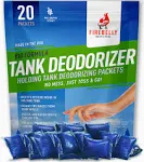 Firebelly Outfitters - RV Deodorizer & Septic Treatment Pods - Portable Toilet Chemicals, Marine Camper Sewer Cleaner, Odor Neutralizer, Formaldehyde-Free Holding Tank Solution - 20 Mulberry Packets