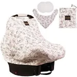 Lilmonki Nursing Scarf Multi-Use - Breathable Car Seat, Stroller, and Cart Cover