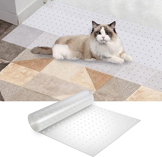 3.6Ft Cat Carpet Protector, Non-Slip Carpet Protector for Pets,Carpet Scratch at