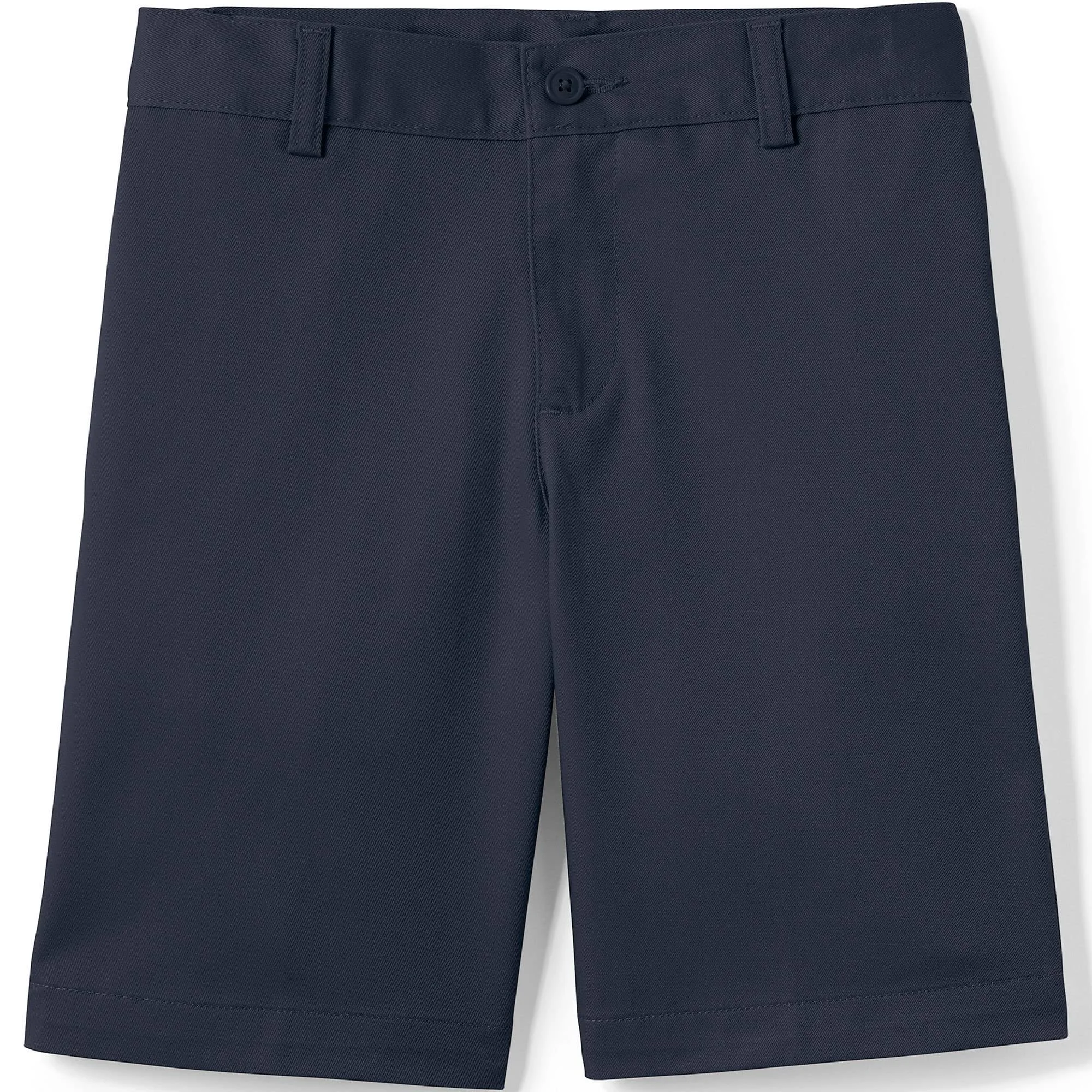 Lands' End School Uniform Boys Plain Front Blend Chino Shorts