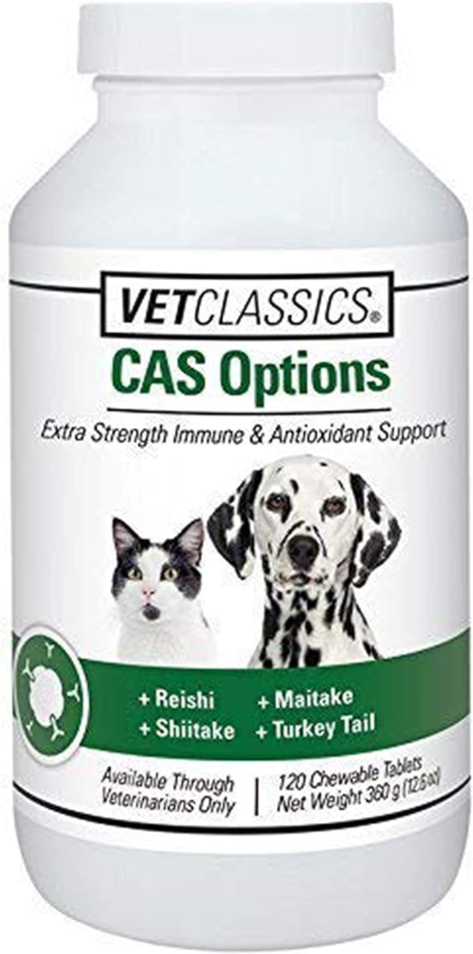 VetClassics CAS Options Extra Strength Immune &amp; Antioxidant 120 CHEWABLE TABS