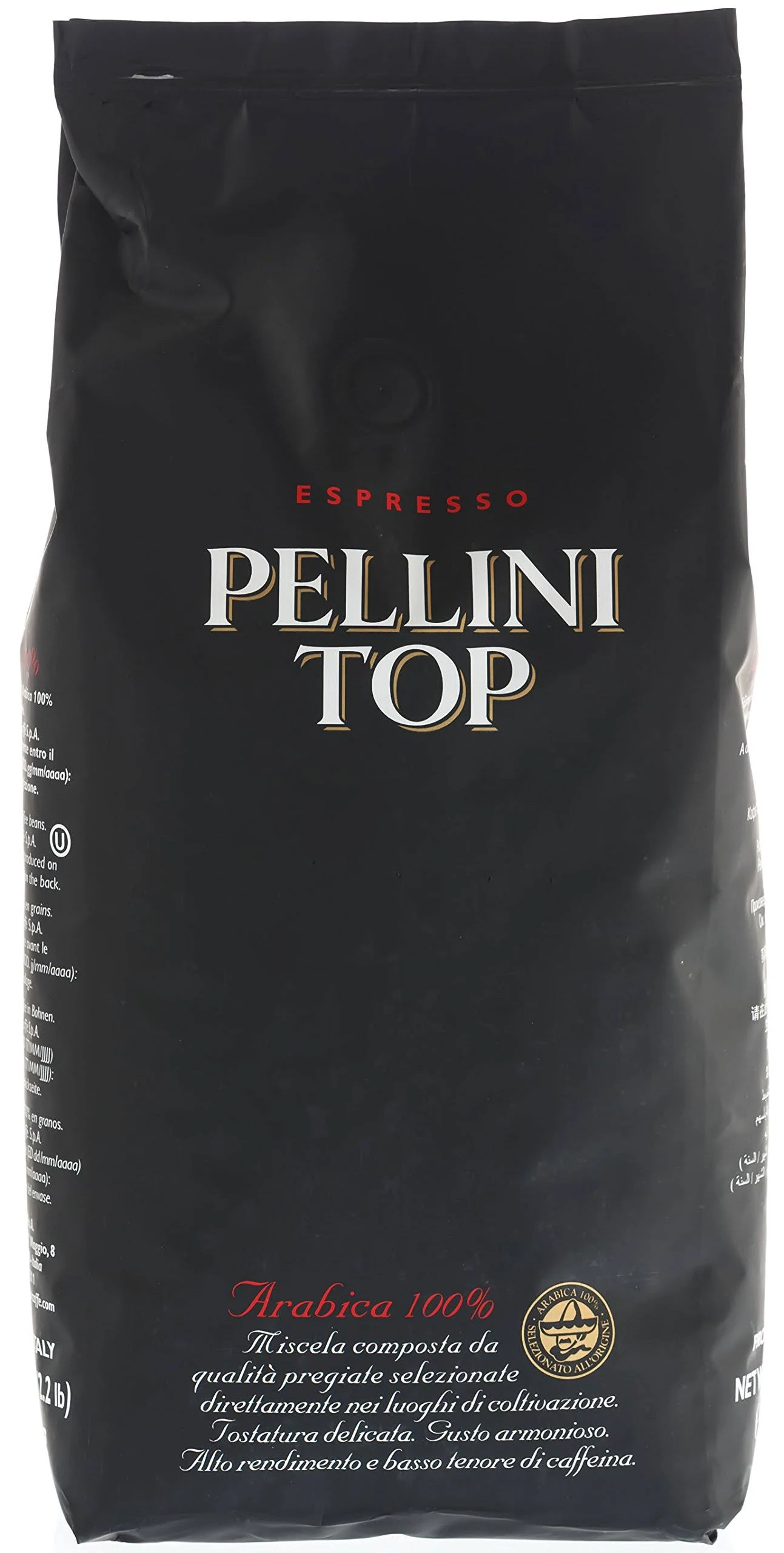 Pellini Top Whole Bean Coffee 2.2lb/1kg