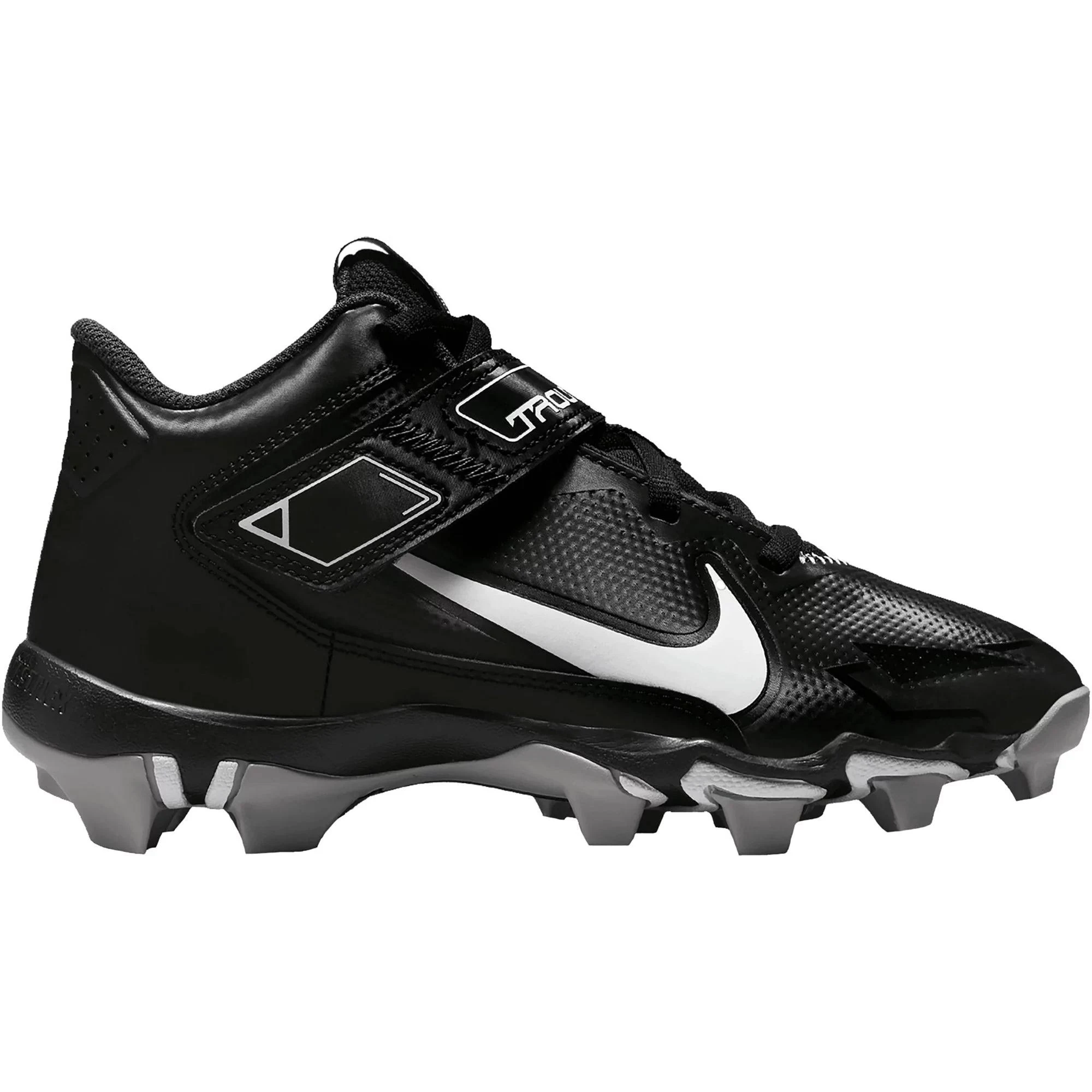 Nike Kids' Force Zoom Trout 8 Keystone RM Baseball Cleats, Black/Grey