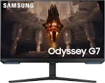 SAMSUNG Odyssey G70A - Monitor de computadora para juegos de 28 pulgadas, pantalla LED 4K UHD, HDR 400, 144Hz, soporte G-Sync y FreeSync Premium,