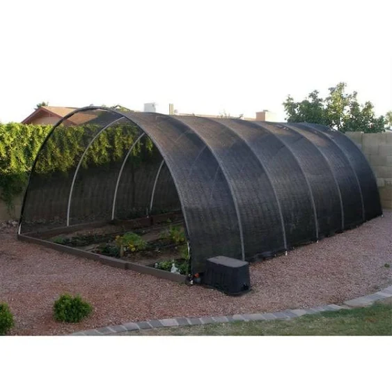 6 ft. x 8 ft. 90% Sun Shade Cloth with Grommets for Pergola Cover Canopy, Black, 12 Bungee Balls