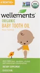 Wellements Organic Baby Tooth Oil (0.5 floz) Soothing Massage Oil for Tiny Gums,