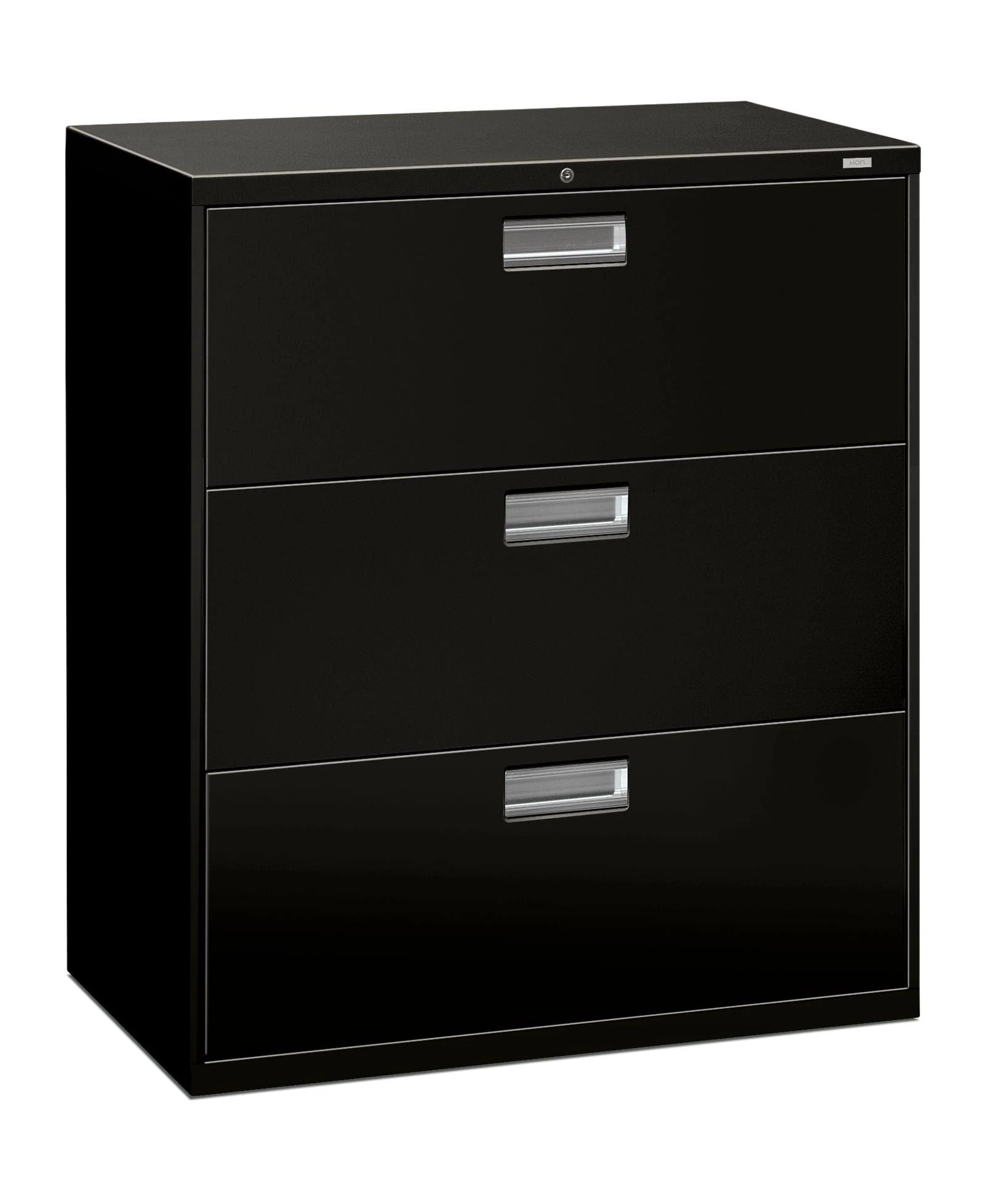 HON 600 Series Black 3-Drawer Lateral File