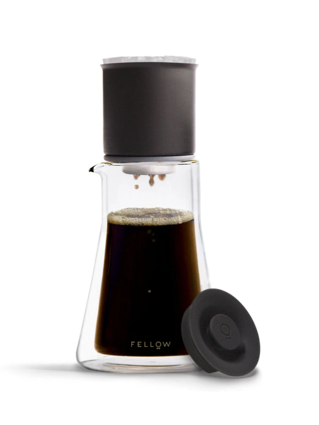 Fellow Stagg [XF] Pour-Over Coffee Maker Set - Kit Includes Stagg [XF] Pour-Over Dripper, Stagg Double Wall Glass Carafe, and 30 Paper Filters