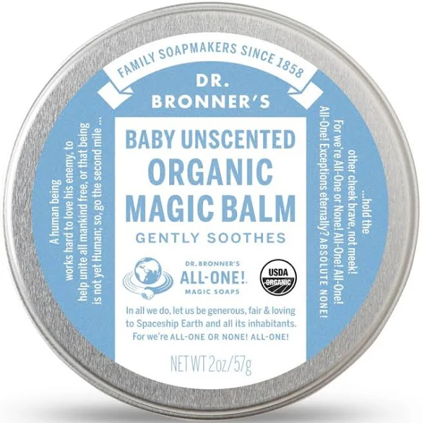 Dr. Bronners Organic Baby Magic Balm, Unscented - 2 oz tin