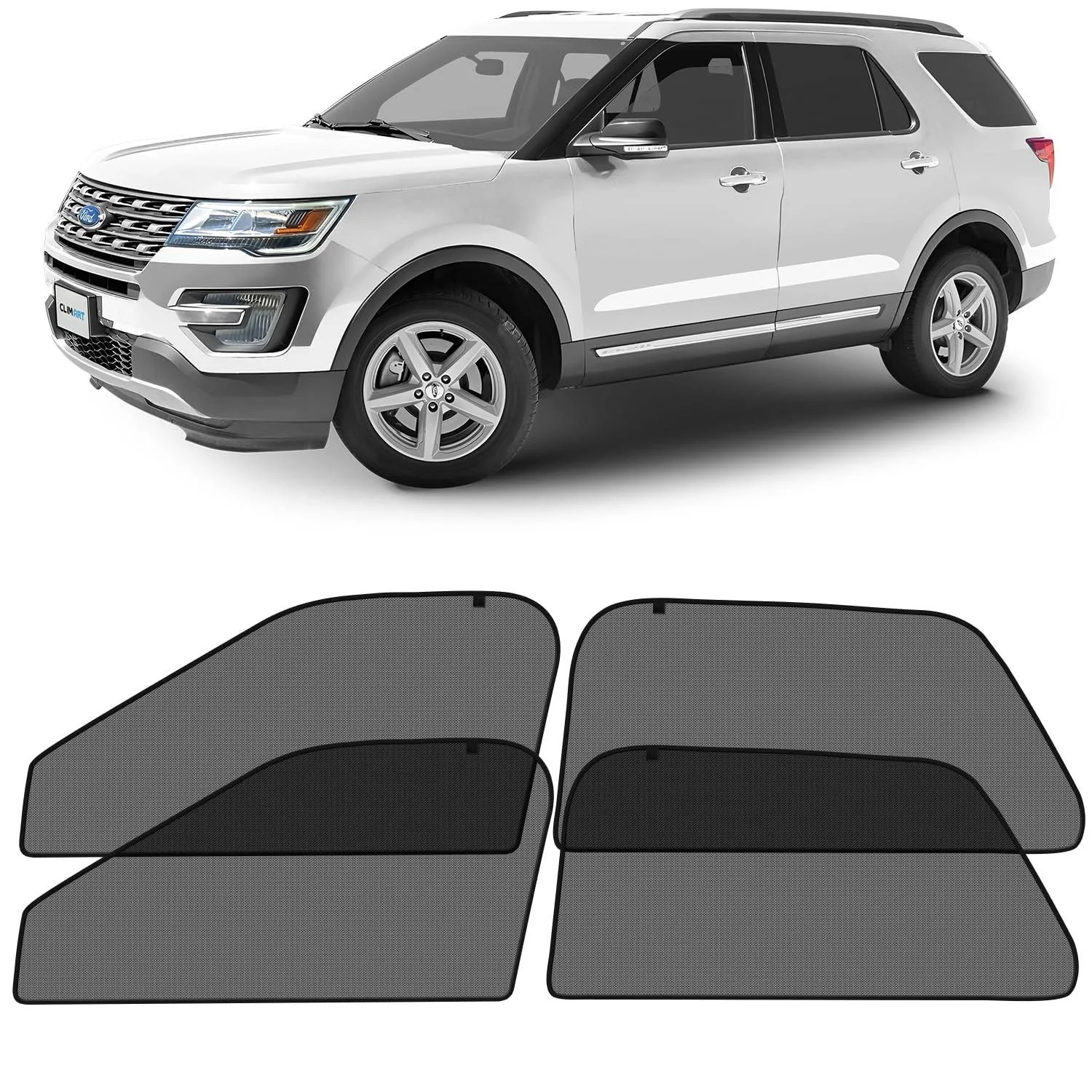 Sun Shades Front and Back Glass Magnetic Screen for 2011-2019 Ford Explorer  | eBay