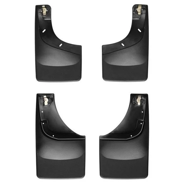 WeatherTech Custom No Drill Splash Guard MudFlaps for Ford F-150 - Front & Rear Set (110002-120002), Black