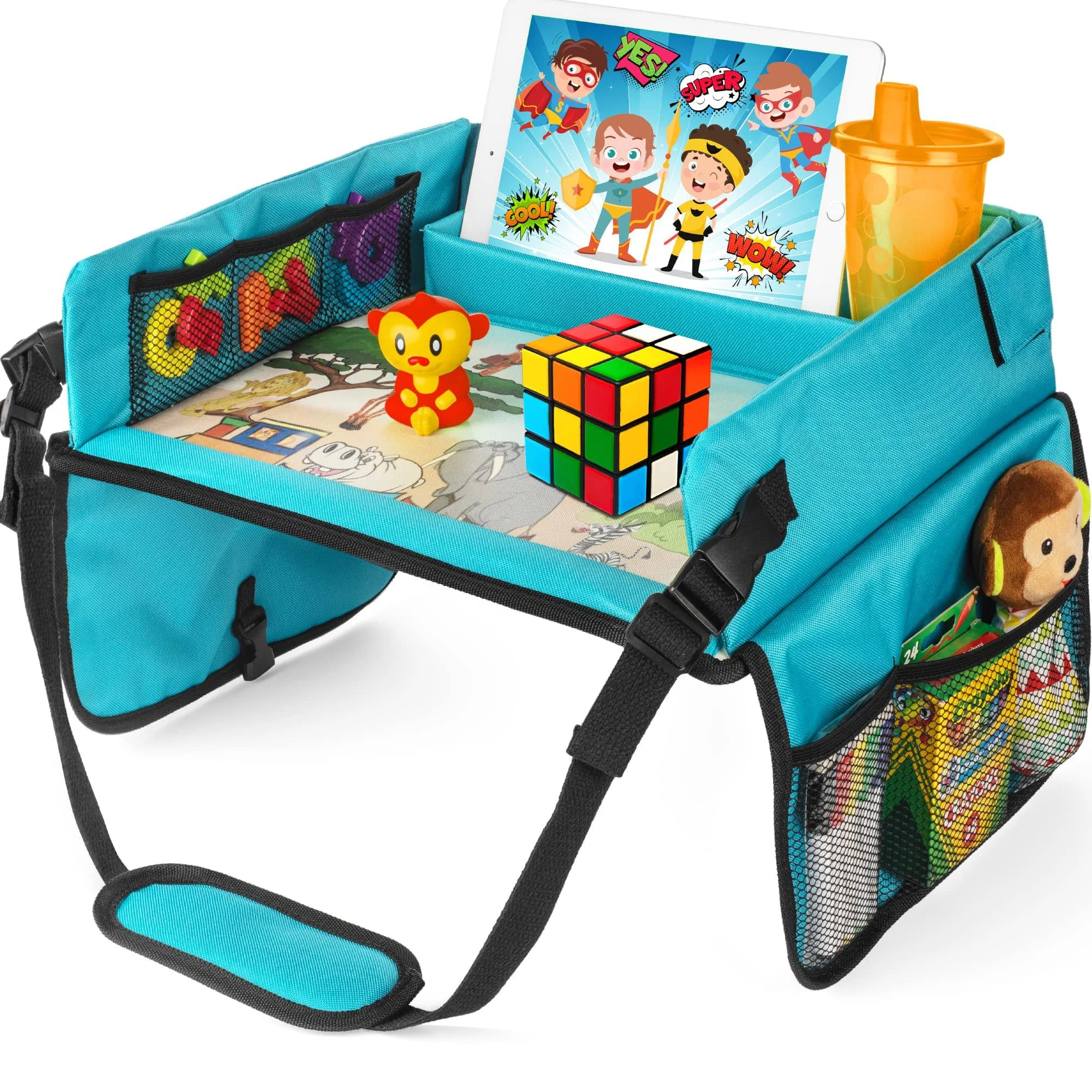 Kids Bright Toys Kids Travel Tray Car Seat Tray Travel Tray for Kids Car Seat ...