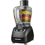 BLACK+DECKER 8-Cup Food Processor with Stainless Steel Blade, Black, FP1600B