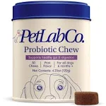 PetLab Co. Probiotics for Dogs, Support Gut Health, Diarrhea, Digestive Health & Seasonal Allergies - Salmon Flavor - 30 Soft Chews