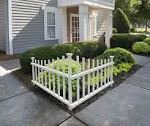 Zippity Outdoor Products 30 in. x 40 in. Ashley Vinyl Corner Picket Accent Fence