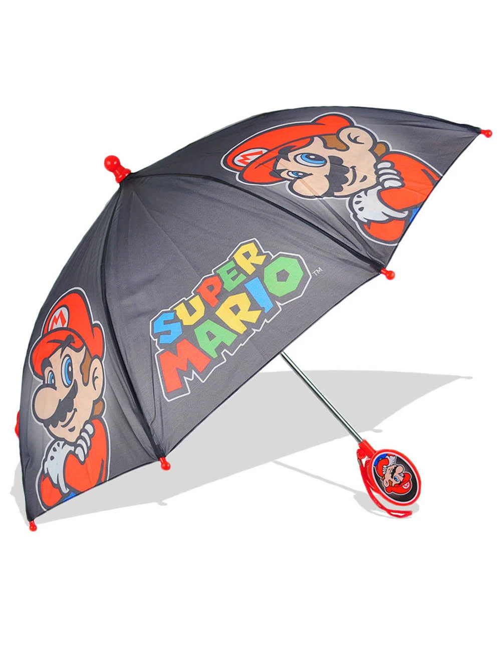 Super Mario Umbrella - Black Multi, One Size