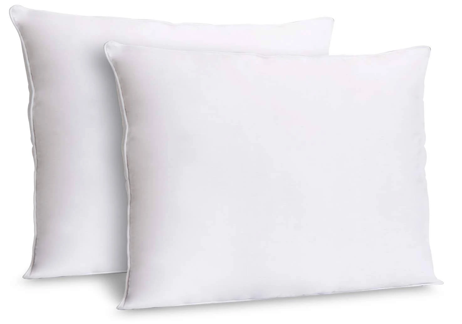 ZOYER Decorative Throw Pillow Inserts (2 Pack, White)-Square Pillows for Couch and Bed-Premium Quality Euro Pillows-Enhance Your Decor with Throw Pillows-Ideal Cushions for Sofas and Bedrooms