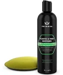 Trinova Plastic & Trim Restorer - Shines & Darkens Worn Out Plastic, Vinyl & Rubber Surfaces - Protects Cars & Motorcycles from Rain, Salt & Dirt - Prevent Fading - 8 fl oz