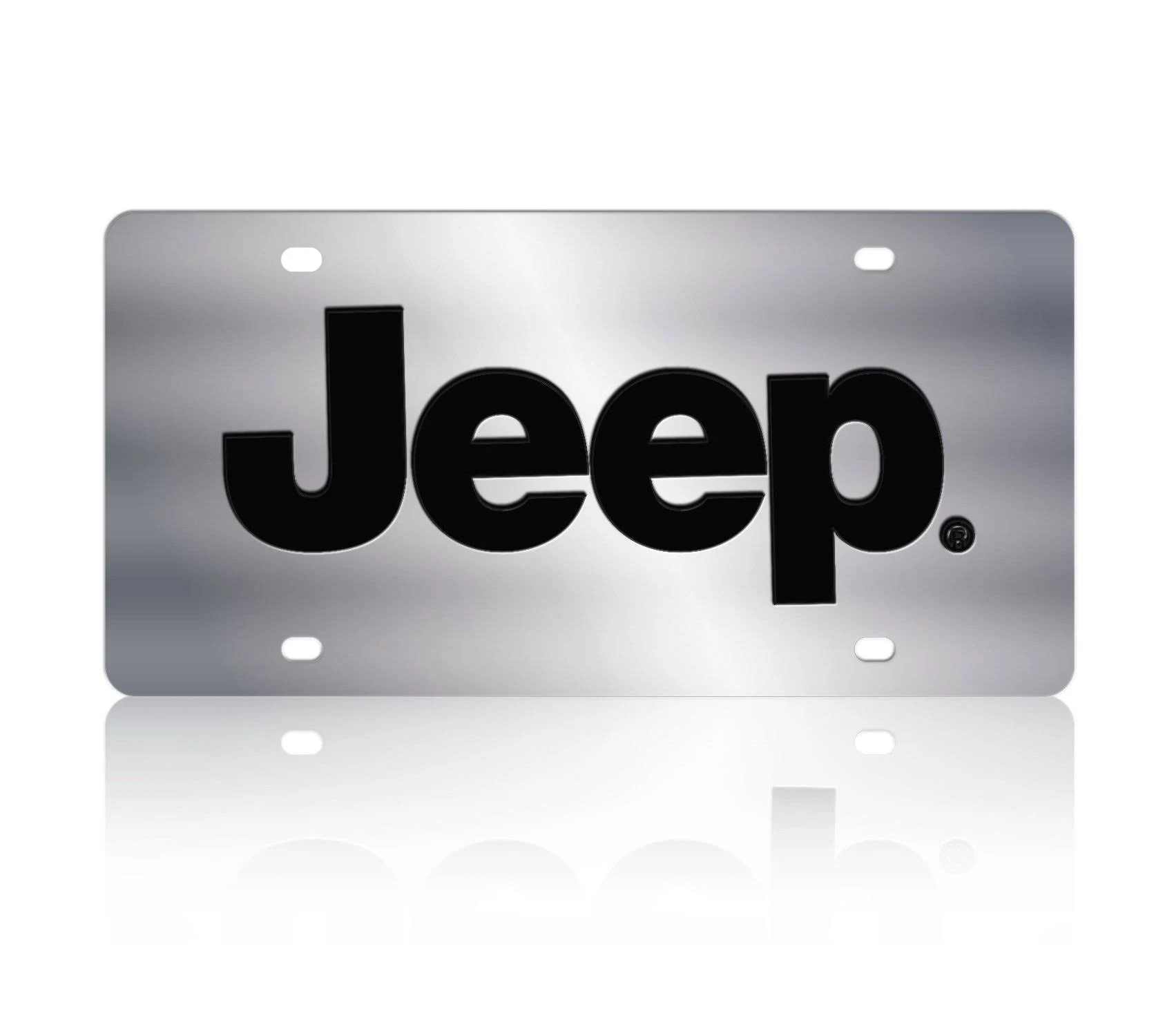 Eurosport Daytona- Compatible with -, Jeep Stainless Steel License Plate