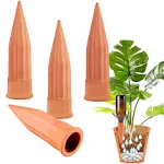 6 Pack Self-Watering Terracotta Spikes Plant Watering Devices for Indoor Outdoor