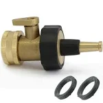 Heavy Duty Brass High Pressure Jet Sweeper Spray Hose Nozzle, Hose Shut off Valv