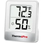 ThermoPro TP49 Digital Hygrometer Indoor Thermometer Humidity Meter Room Thermometer with Temperature and Humidity Monitor Mini Hygrometer