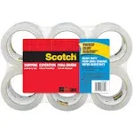 Scotch - 3850 Heavy-Duty Packaging Tape, 3" Core, 1.88" x 54.6 yds, Clear, 6/Pack