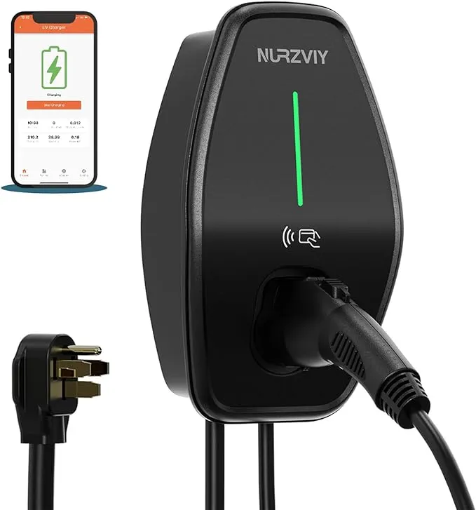 Nurzviy EV Charger 48 Amps | 26' Cable | NEMA 14-50