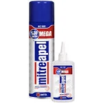 MITREAPEL CA Glue with Activator (4.5 oz - 16.9 fl oz.) - CA Glue for Woodworking - Cyanoacrylate Glue and Activator Spray - Crazy Glue, Super Glue for Crafts and DIY Projects - (1 Pk)