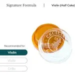 CECILIA ‘Signature Formula’ Rosin for Violin, Rosin Specially Formulated Violin Rosin for Violin Bows (New ‘Liquid Form Blending Method’) (MINI (Half Cake))