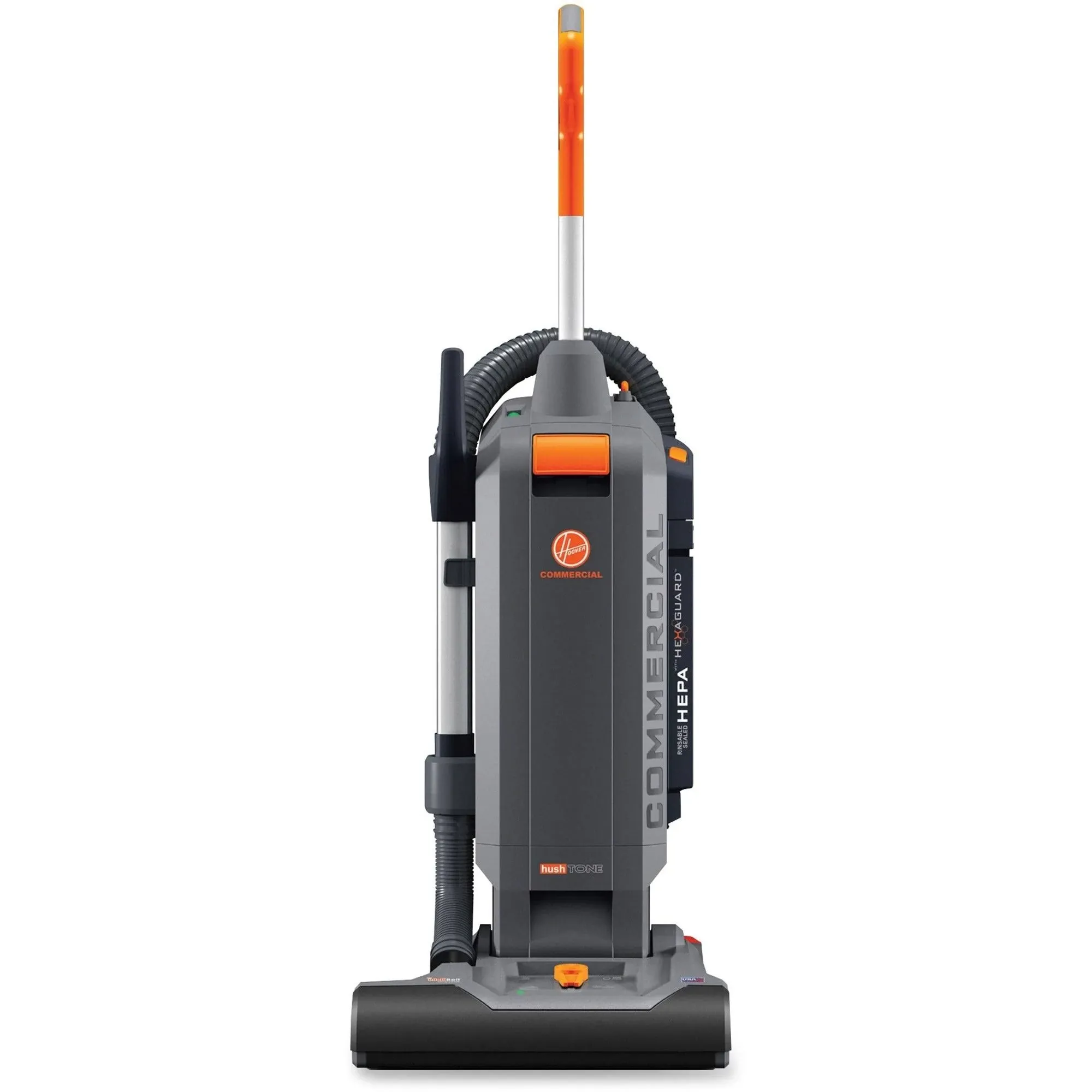 Hoover HushTone Vacuum Cleaner with Intellibelt 15" Orange/Gray