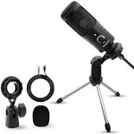 5 Core Pro Audio Condenser Microphone Mic Kit Vocal Studio Recording Set Stand RM 8 BG