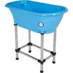 Flying Pig™ Pet Dog Cat Portable Bath Tub (Blue, 37.5&#034;X19.5&#034;X35<wbr/>.5&#034;)