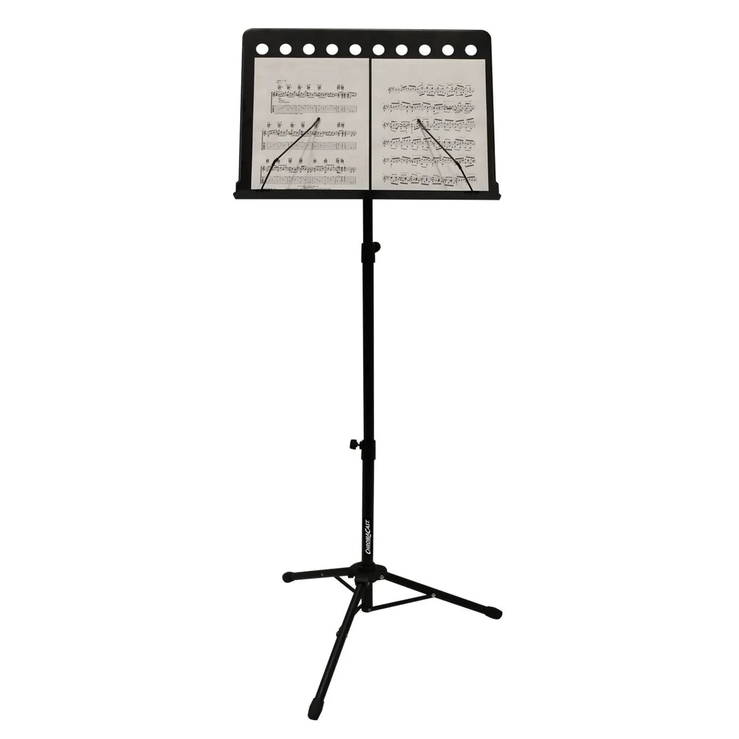 ChromaCast FBA CC-PS-MSTAND-KIT-1 Pro Series Metal Stand Performance Pack with Carry Bag, Music Sheet Clip On Adjustable Light