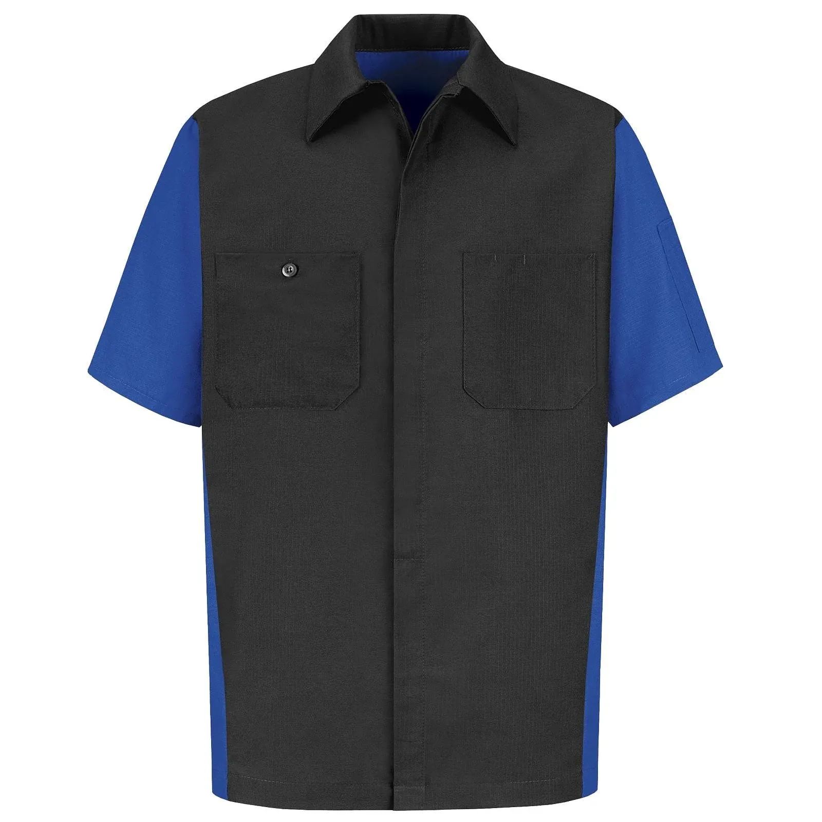 Red Kap SY20 Crew Shirt - Short Sleeve - Charcoal/Royal Blue - 2XL/Long