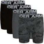 Boys' Under Armour Boxer Briefs Underwear 4 Pack XLarge Camo