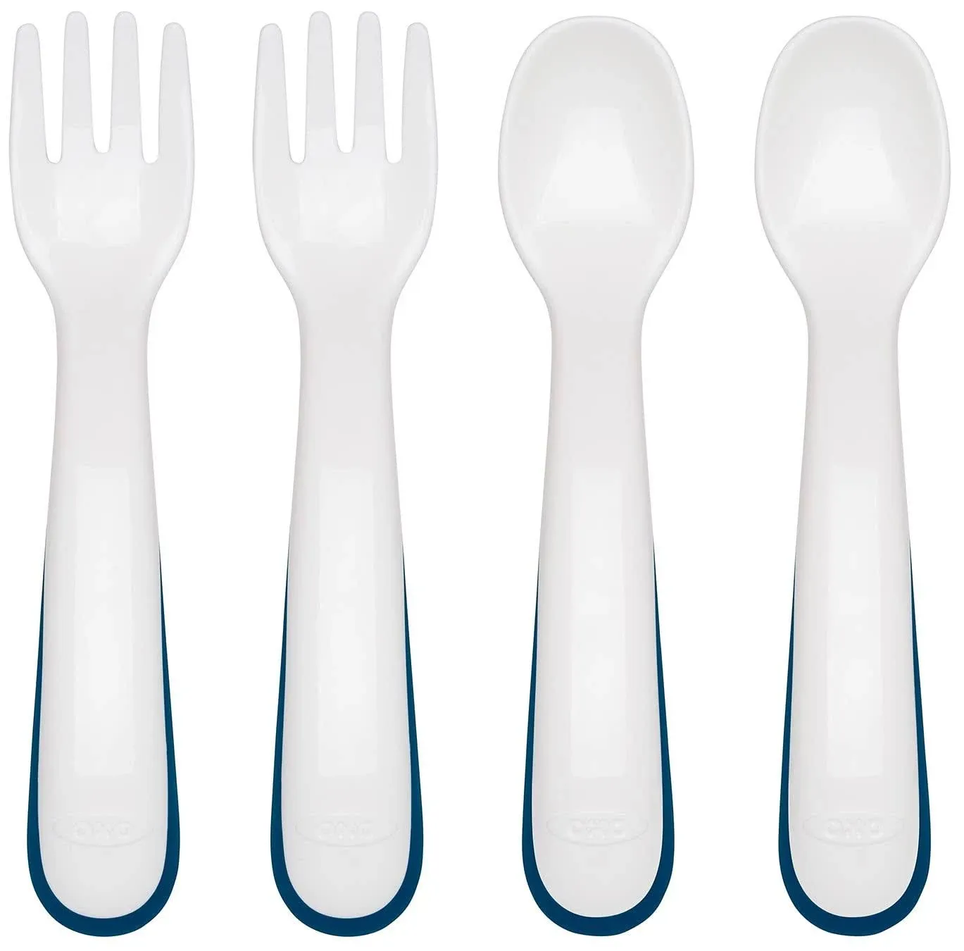 OXO Tot Plastic Fork & Spoon Multipack - Navy , 4 Piece Set