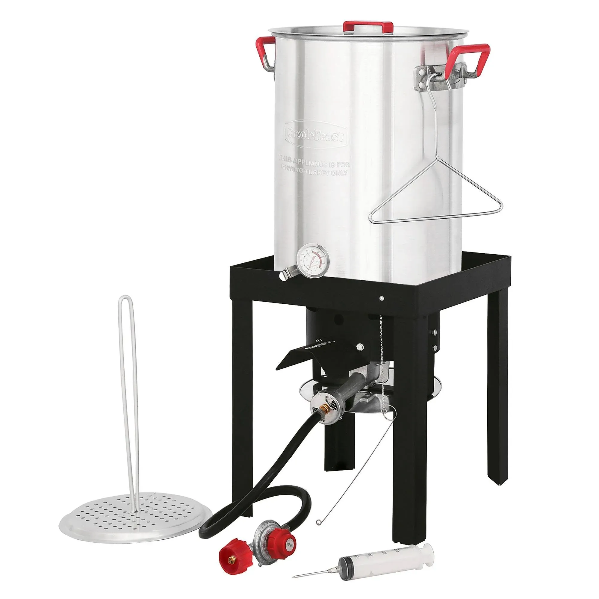 30 qt Aluminum Turkey Fryer Set | Creole Feast TFS3000L