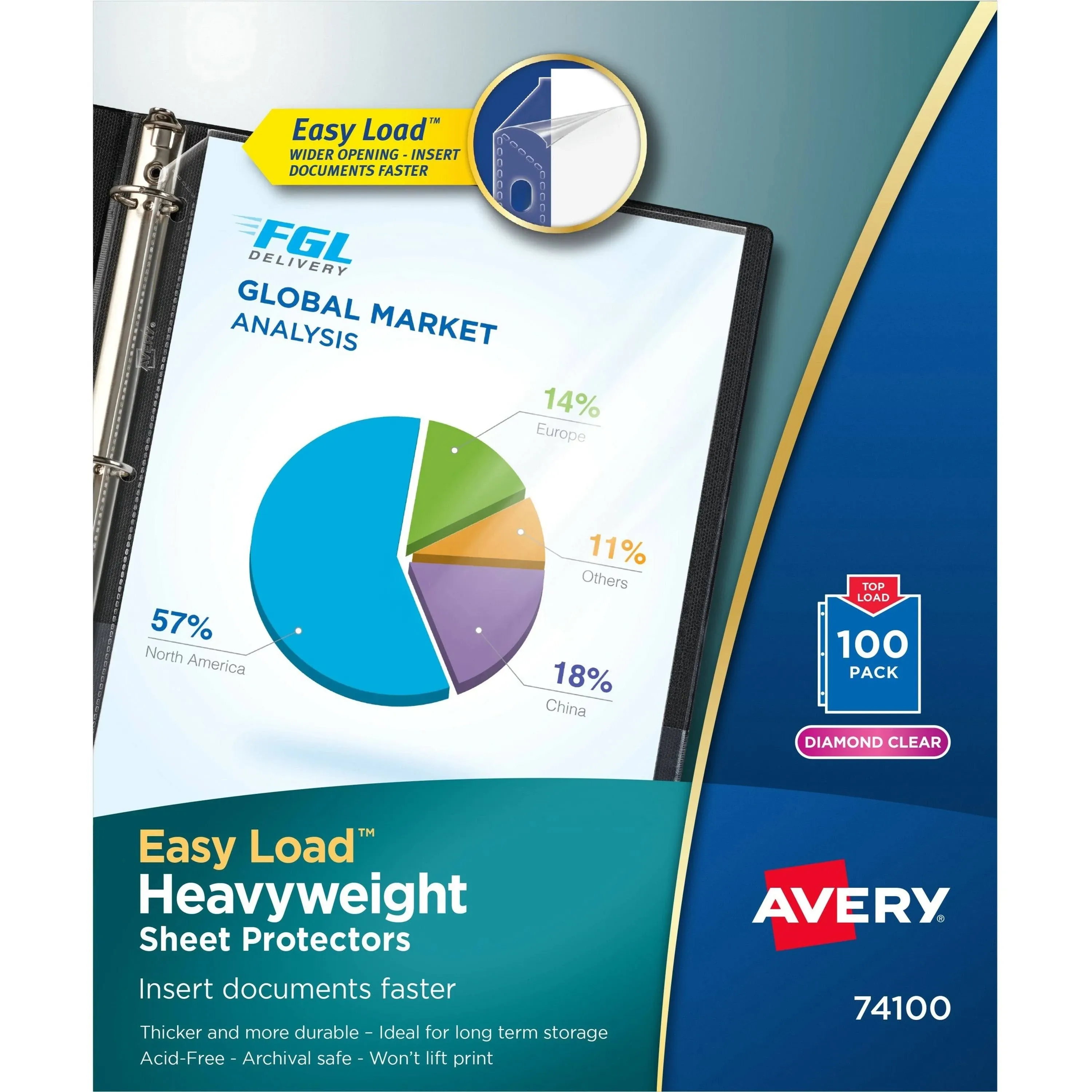 Avery Top-Load Poly Sheet Protectors