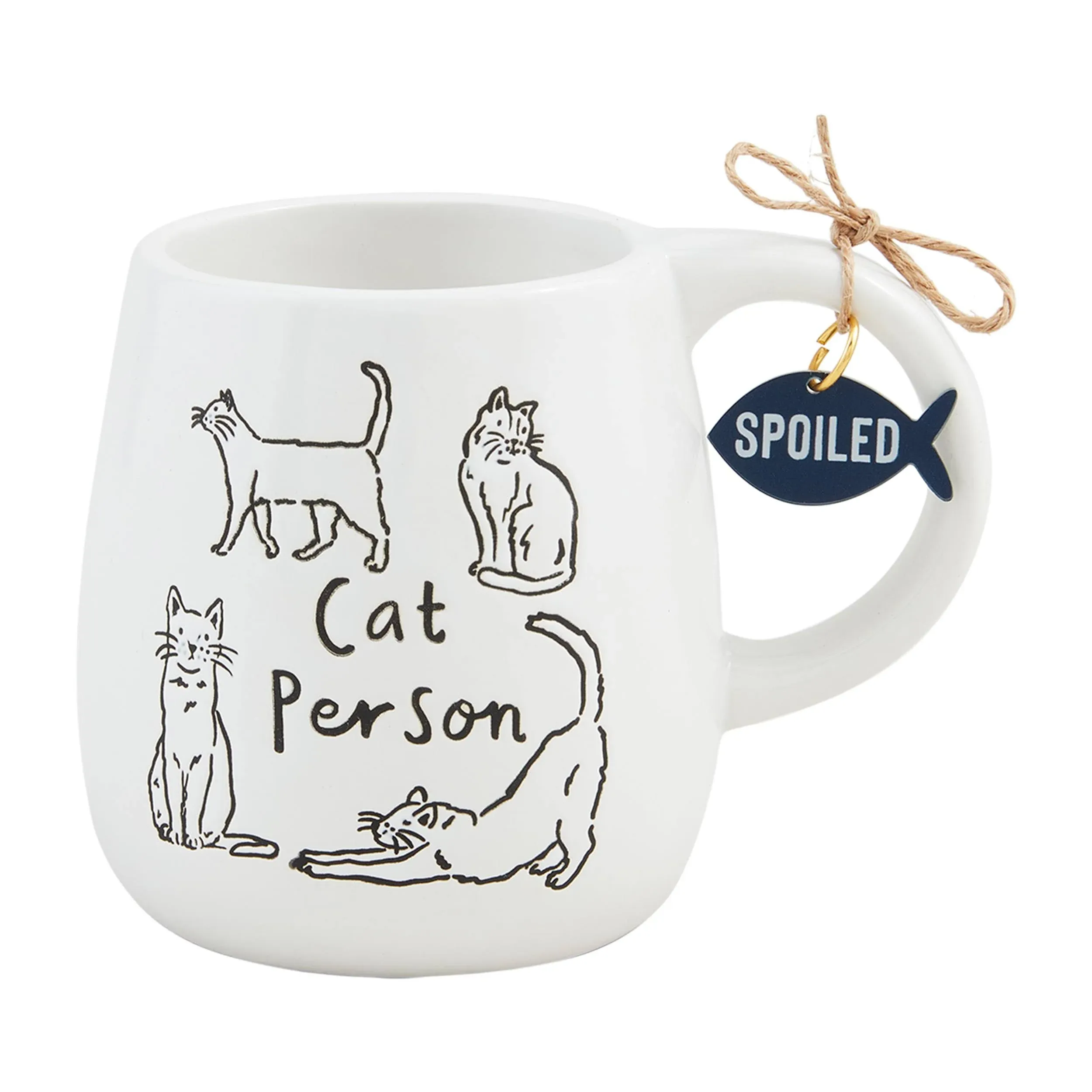 Mud Pie Cat Person Resist Cat Mug; 12 oz