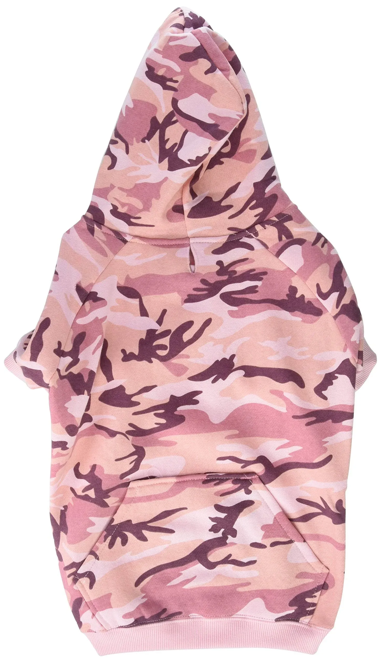 Casual Canine Camo Hoodie - Large Pink