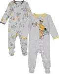 Disney Winnie The Pooh Infant Baby Boys 2 Pack Zip Up Sleep N' Plays The / Grey 24 Months